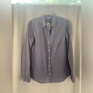 L.L. Bean Signature Chambray Button Down, Size 12